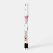 Coque iPhone 16 Pastèques roses, graines de pastèque, votre nom (Côté droit)