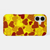 Coque iPhone 16 'Patchworks du CŒUR' (Verso Horizontal)
