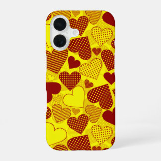 Coque iPhone 16 'Patchworks du CŒUR'