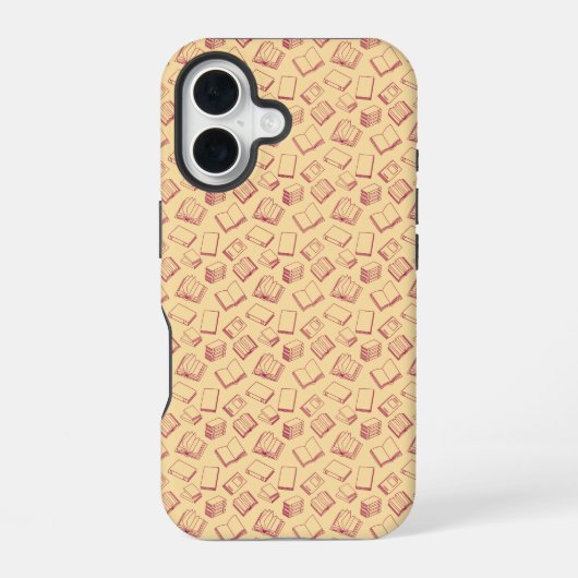 Coque iPhone 16 Pattern of books (Verso)