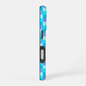 Coque iPhone 16 Patters bleus (Côté droit)
