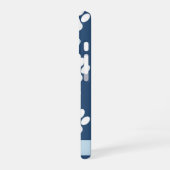 Coque iPhone 16 Pattes de chien, Pattes blanches, Cœurs bleus, Vot (Côté gauche)