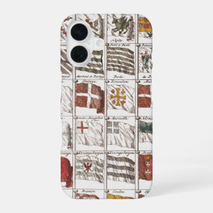 Coque iPhone 16 Pavillons Maritimes Anciens du Monde Poster