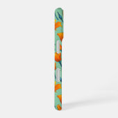 Coque iPhone 16 Pavot et papillons de nuit de Californie sur jade (Côté droit)