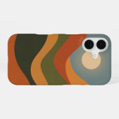 Coque iPhone 16 Paysage Abstrait Vintage (Verso Horizontal)