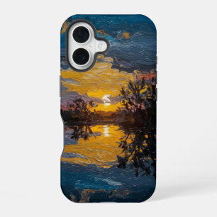 Coque iPhone 16 Paysage Artistique Impressionniste