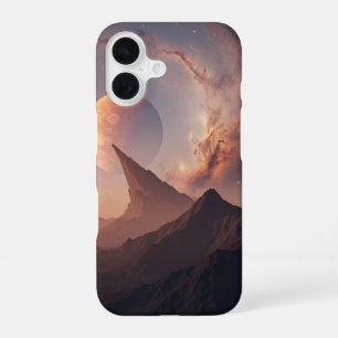 Coque iPhone 16 Paysage Cosmique Vintage