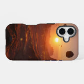 Coque iPhone 16 Paysage désertique alien (Verso Horizontal)