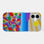 Coque iPhone 16 Paysage marin Acrylique Beaux-Arts (Verso Horizontal)