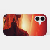 Coque iPhone 16 Paysage Martien Vintage (Verso Horizontal)