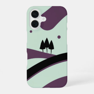 Coque iPhone 16 Paysage serein : une scène minimaliste