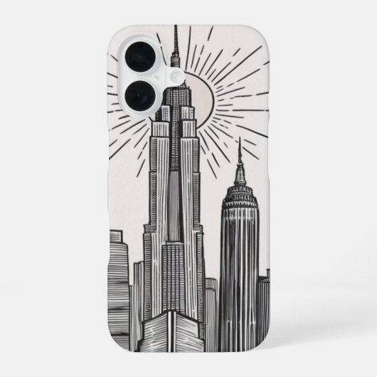Coque iPhone 16 Paysage urbain (Verso)