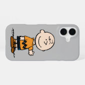 Coque iPhone 16 Peanuts | Charlie Brown (Verso Horizontal)