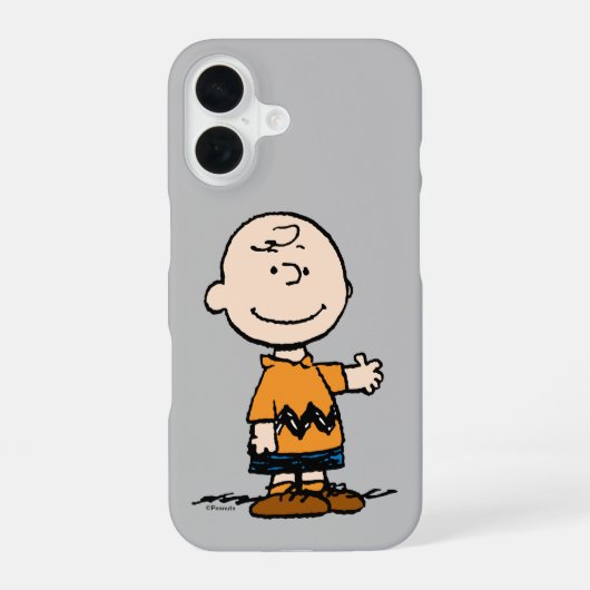 Coque iPhone 16 Peanuts | Charlie Brown (Verso)