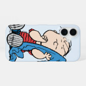 Coque iPhone 16 Peanuts | Linus & Sa couverture (Verso Horizontal)