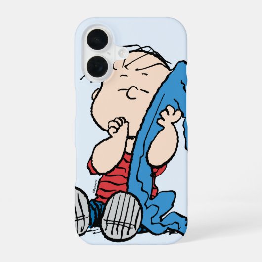 Coque iPhone 16 Peanuts | Linus & Sa couverture (Verso)
