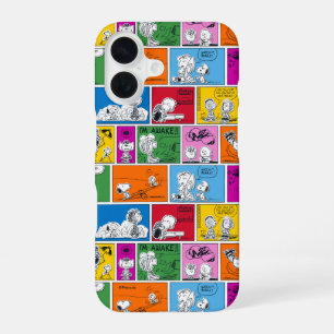 Coque iPhone 16 PEANUTS   Motif de bande dessinée classique