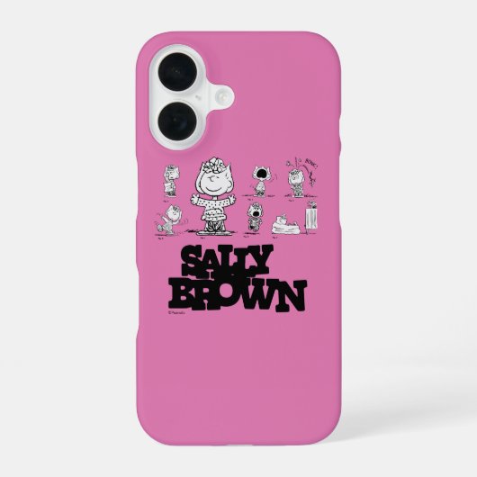 Coque iPhone 16 Peanuts | Sally Brown (Verso)