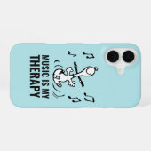 Coque iPhone 16 Peanuts | Snoopy dansant (Verso Horizontal)