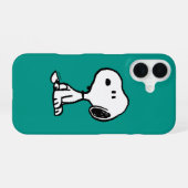 Coque iPhone 16 Peanuts | Snoopy se transforme (Verso Horizontal)