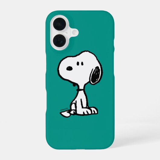 Coque iPhone 16 Peanuts | Snoopy se transforme (Verso)