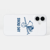 Coque iPhone 16 Peanuts | Voyage de ski de Snoopy (Verso Horizontal)