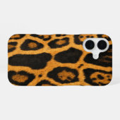 Coque iPhone 16 Peau de faux Ocelot (Verso Horizontal)
