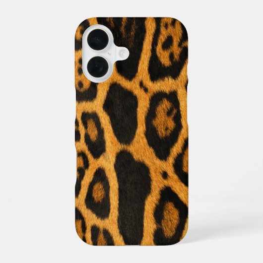 Coque iPhone 16 Peau de faux Ocelot (Verso)