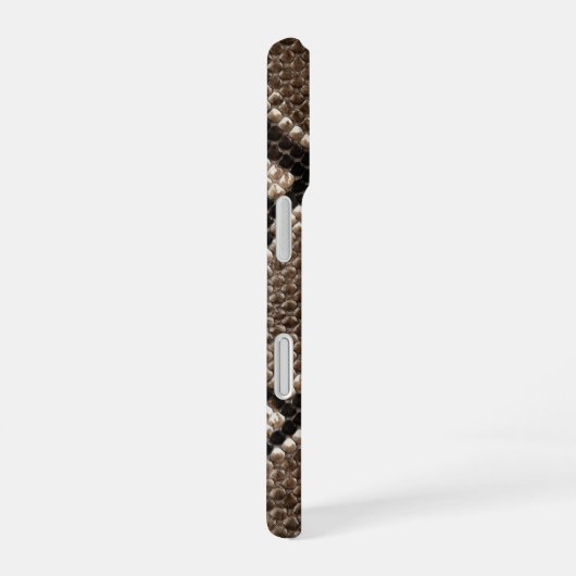 Coque iPhone 16 Peau de serpent Python fausse (Côté droit)
