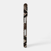 Coque iPhone 16 Peau de serpent Python réticulé faux (Côté droit)