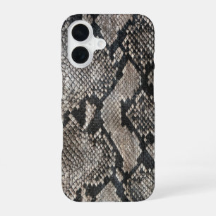 Coque iPhone 16 Peau de serpent Python tendance - Rich Elegant Mod