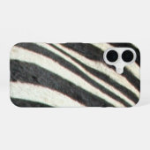 Coque iPhone 16 peau de zèbre (Verso Horizontal)