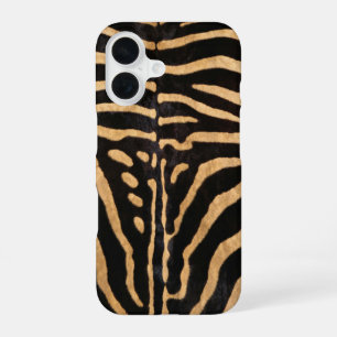Coque iPhone 16 Peau de Zèbre Faux
