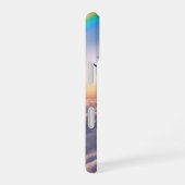 Coque iPhone 16 Pégase avec arc-en-ciel (Côté droit)