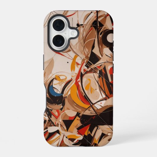 Coque iPhone 16 Peinture abstraite (Verso)