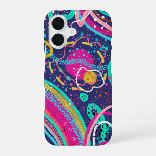 Coque iPhone 16 Peinture abstraite : ciel serein