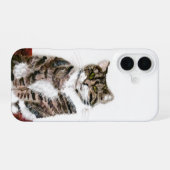 Coque iPhone 16 Peinture de chat Kitty Tabby (Verso Horizontal)