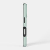 Coque iPhone 16 Peinture Pailletée Dégoulinante Vert Menthe Esthét (Côté droit)