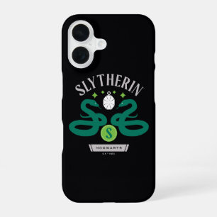 Coque iPhone 16 Pendentif Double Serpent de la Maison SLYTHERIN™ G