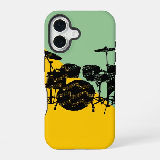 Coque iPhone 16 Percussion tambour (Verso)