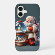 Père Noël avec Double Boule à Neige, Noël, Auteur 