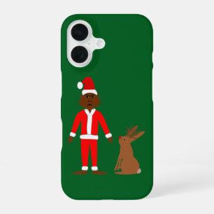 Coque iPhone 16 Père Noël Sasquatch et Jackalope Noël