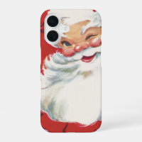 Vintage Noël Père Noël, Jolly et Winking