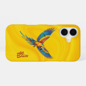 Coque iPhone 16 Perroquet (Verso Horizontal)