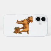 Coque iPhone 16 Personalized dog breed phone case for iPhone (Verso Horizontal)