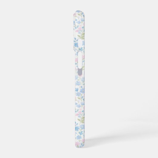 Coque iPhone 16 Personalized Floral Monogram Phone Case (Côté gauche)