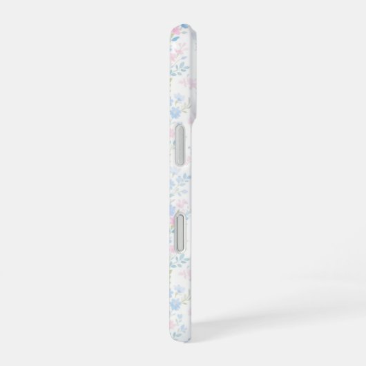 Coque iPhone 16 Personalized Floral Monogram Phone Case (Côté droit)