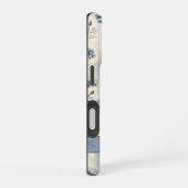 Coque iPhone 16 Personalized Name Blue Wildflowers (Côté droit)