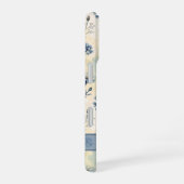 Coque iPhone 16 Personalized Name Blue Wildflowers (Côté droit)