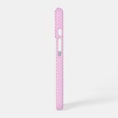 Coque iPhone 16 Personalized Pastel Pink Polka Dot Phone Case (Côté gauche)